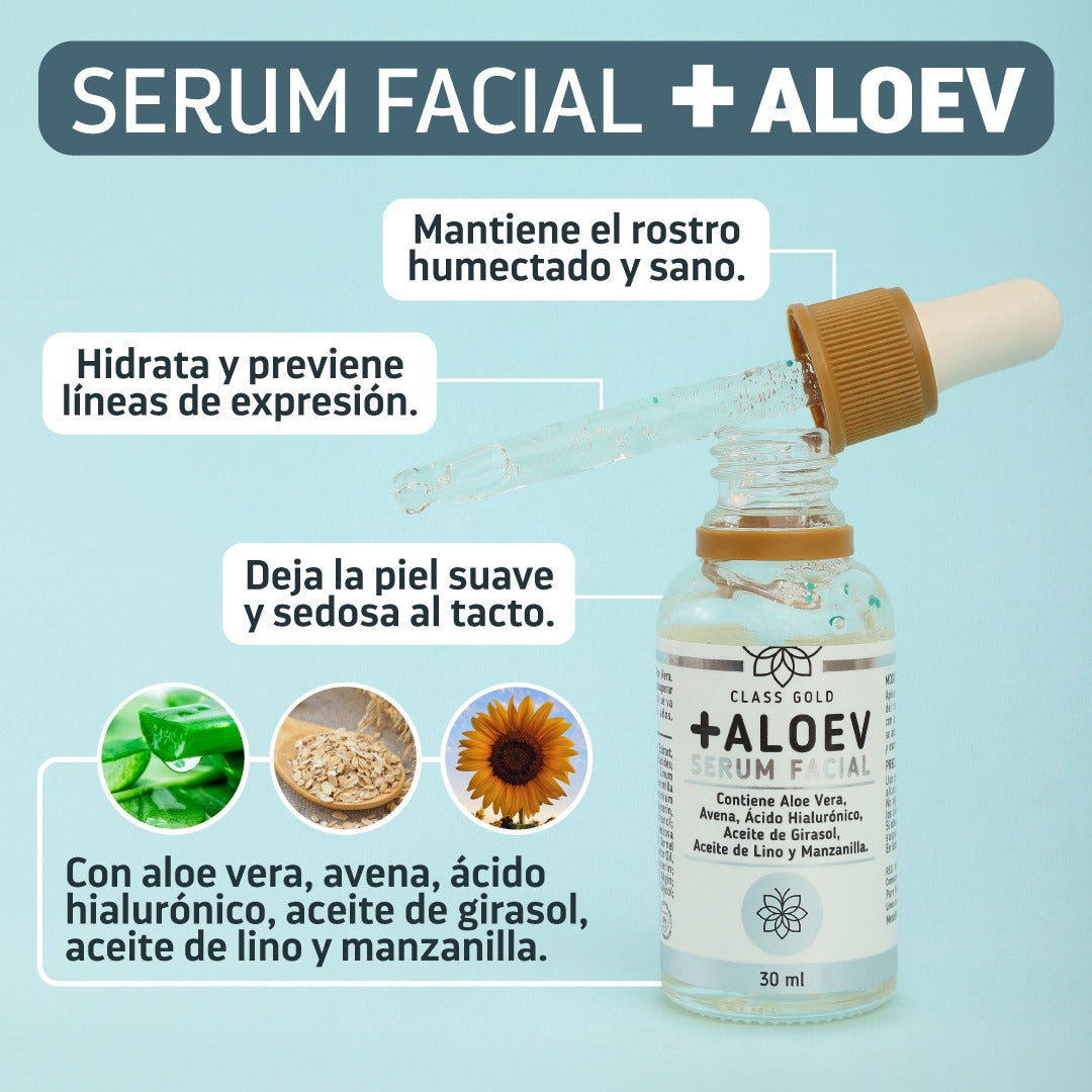 SÉRUM FACIAL + ALOEV | Class Gold