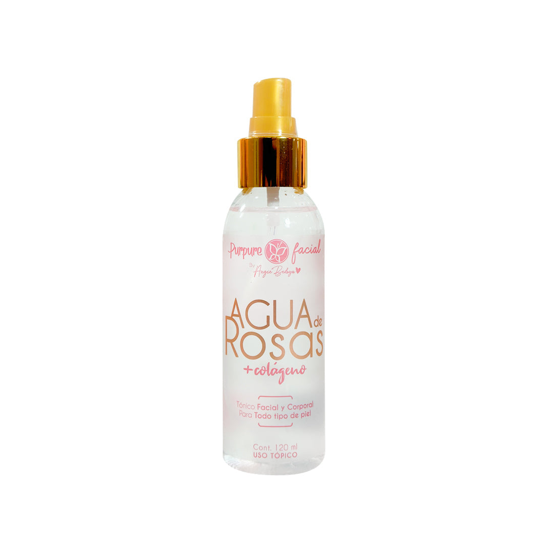 Tonico Facial Agua De Rosas 120ml Mini Purpure