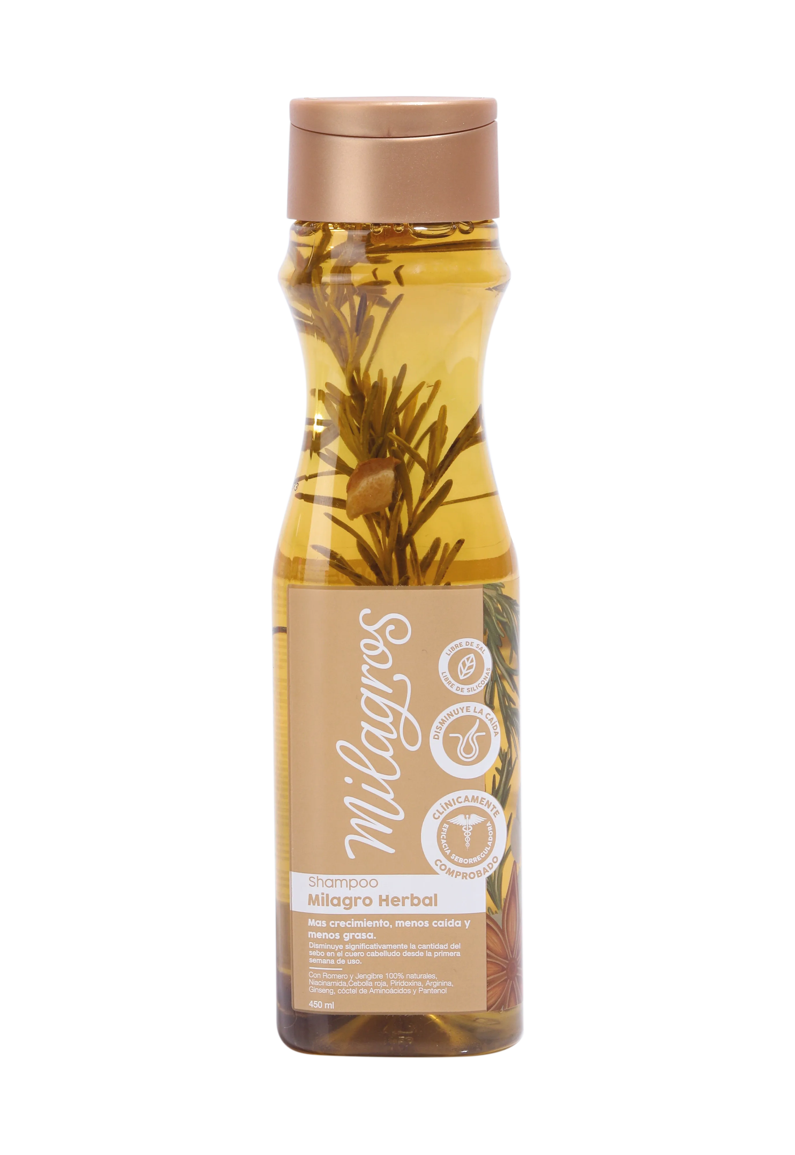 Shampoo Con Romero Milagro Herbal